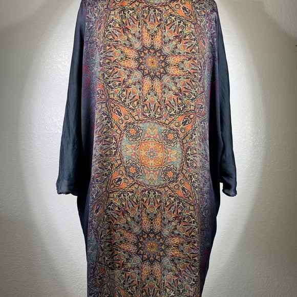 Johnny Was Biya Mandala Printed Silk Tunic Sz S - Picture 6 of 8
